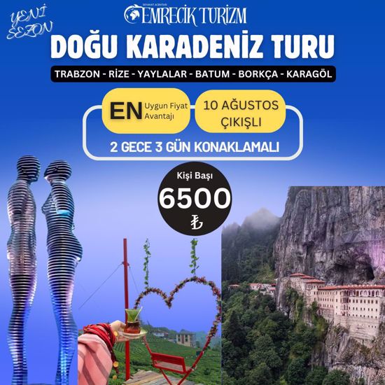 DOĞU KARADENİZ & BATUM TURU 10 AĞUSTOS 2024 ÇIKIŞLI resmi